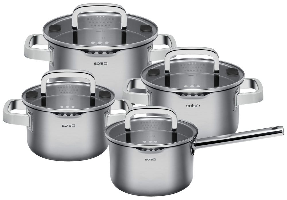 Sola Cookware set Juvia - 4 piece set - Induction & Downdraft suitable