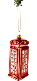 Nordic Light Christmas Ball Phone Booth UK 13 cm