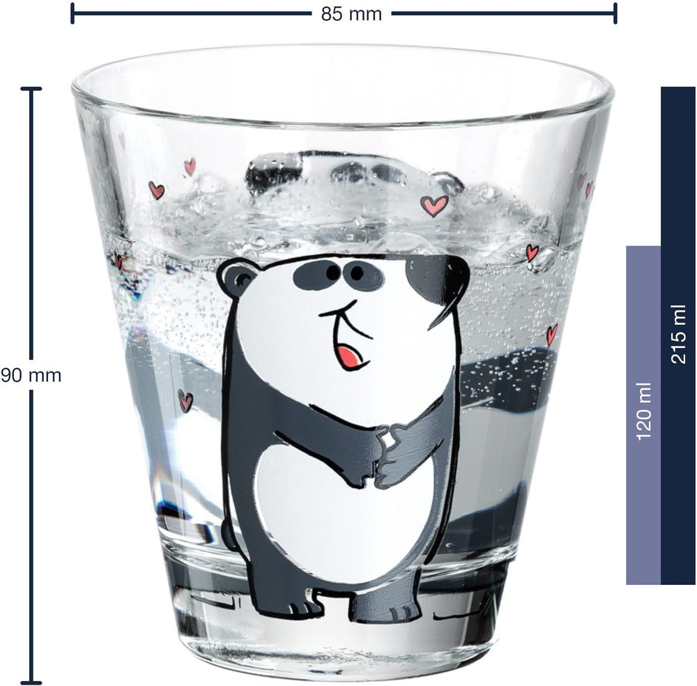 Leonardo Children's Glass Set Bambini Panda 215 ml - 3-Piece