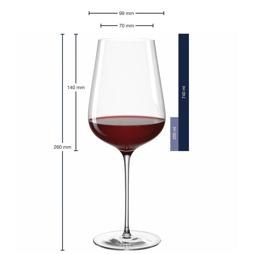 Leonardo Red Wine Glasses Brunelli - 740 ml - 6 pieces