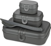 Koziol Lunch Set Pascal Gray 4-Piece