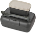 Koziol Lunchbox with Cutlery Set Candy Gray