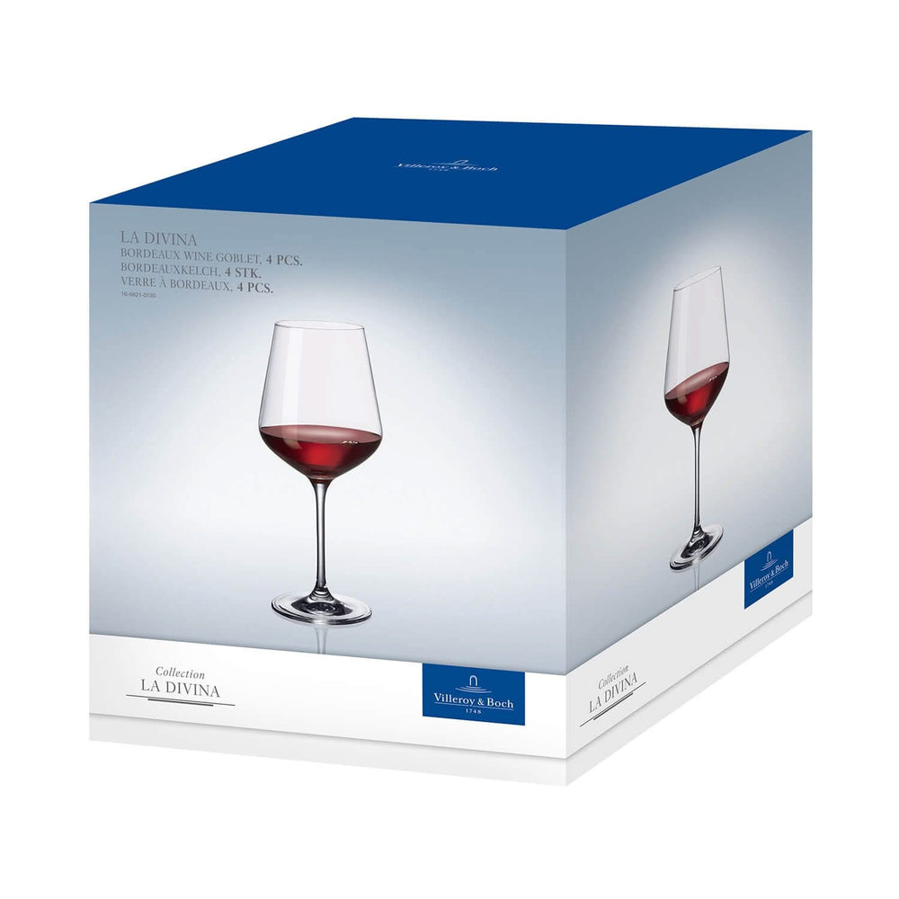 Villeroy & Boch Bordeaux Wine Glasses La Divina - 650 ml - 4 pieces