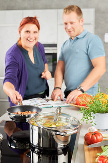 Rosle Cookware Set Moments - Cooking Pots + Lids, Saucepan & Frying Pan - 5 Pieces