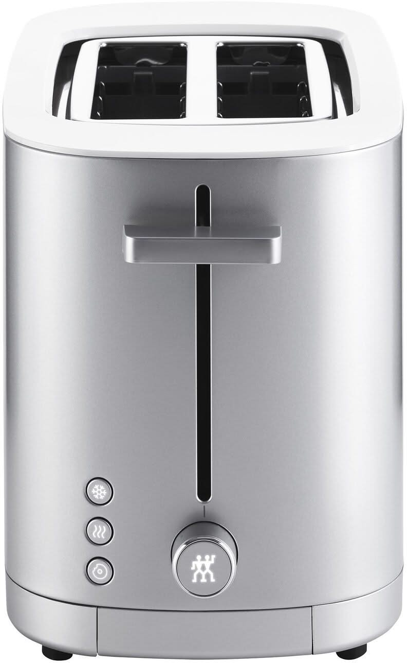 Zwilling Toaster Enfinigy - for 2 slices of toast - 7 Heat levels - 1000 W - Silver/White