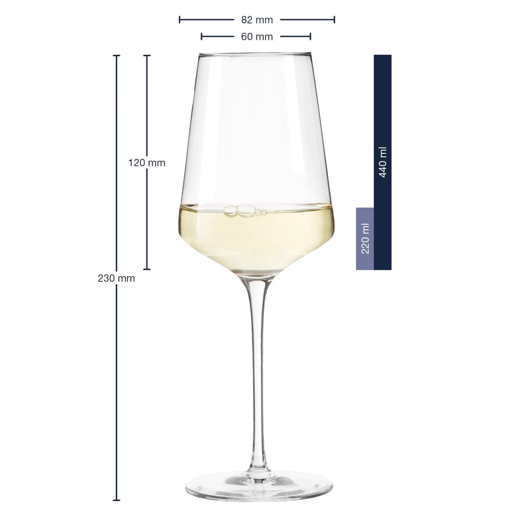 Leonardo White Wine Glasses / Riesling Wine Glasses Puccini - 400 ml - 6 pieces