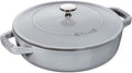 Staub sauté pan - Sauteuse - Chistera - Graphite gray - ø 24 cm / 2.4 liters