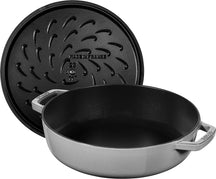 Staub sauté pan - Sauteuse - Chistera - Graphite gray - ø 24 cm / 2.4 liters