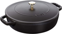 Staub sauté pan - Sauteuse - Chistera - Black - ø 28 cm / 3.7 liters