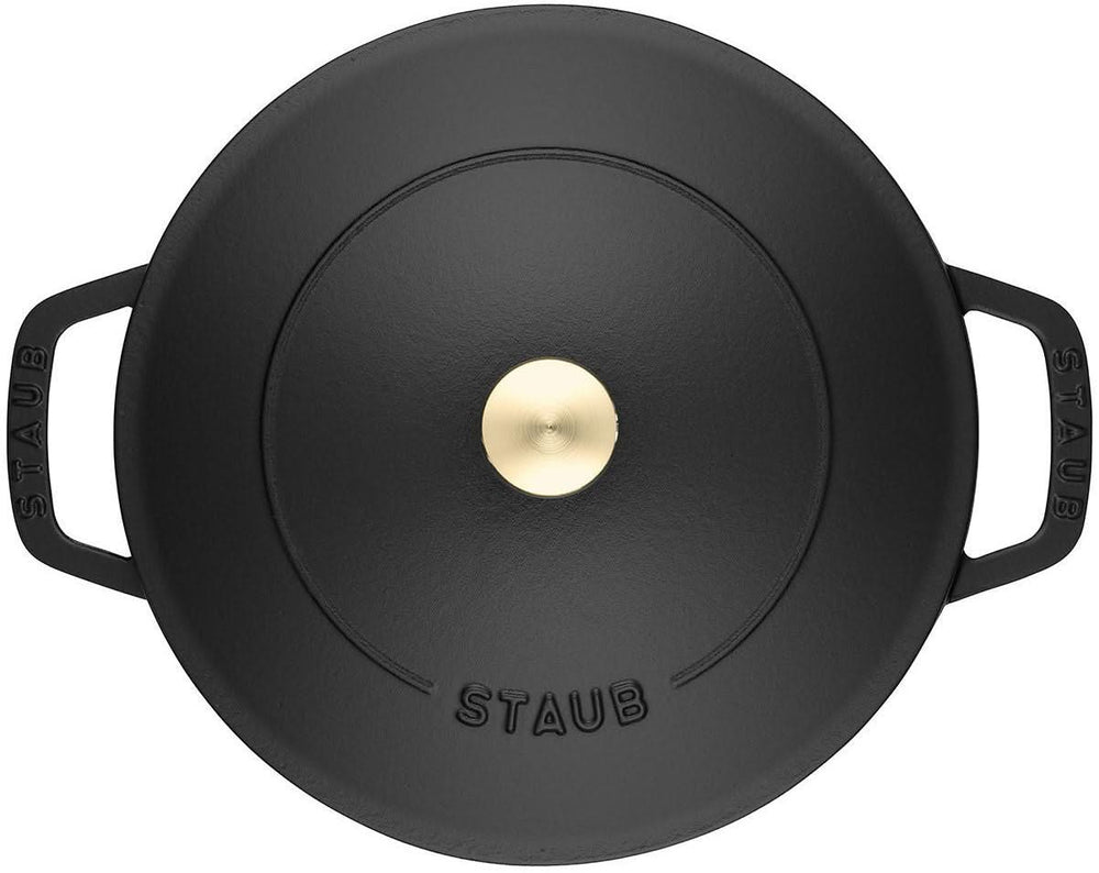 Staub sauté pan - Sauteuse - Chistera - Black - ø 28 cm / 3.7 liters