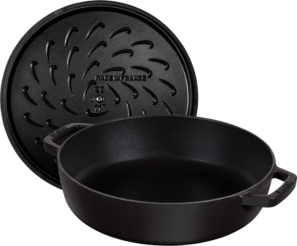 Staub sauté pan - Sauteuse - Chistera - Black - ø 24 cm / 2.4 liters