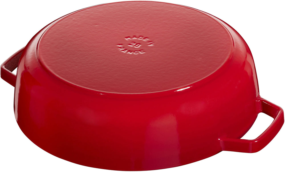 Staub sauté pan - Sauteuse - Chistera - Cherry red - ø 28 cm / 3.7 liters