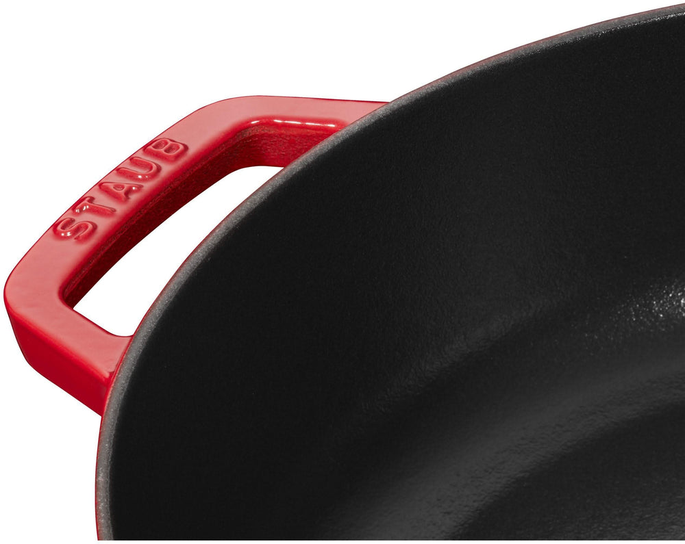 Staub sauté pan - Sauteuse - Chistera - Cherry red - ø 24 cm / 2.4 liters