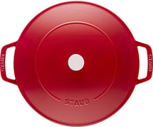 Staub sauté pan - Sauteuse - Chistera - Cherry red - ø 24 cm / 2.4 liters