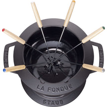 Staub Fondue set Black - ø 20 cm / 2.36 liters