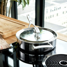 Demeyere sauté pan - Sauteuse - Industry 5 - ø 28 cm / 5.7 liters + lid