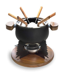 Cosy & Trendy Fondue set - 6 persons - black - 2 liters