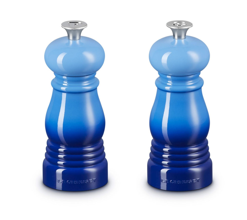 Le Creuset Mini salt and pepper set - Azure - 12 cm