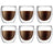 Bodum Double-walled Coffee and Tea Glasses Pavina - Patented Valve - 250 ml - 6 pieces