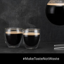 Bodum Double-walled Coffee and Tea Glasses Pavina - Patented Valve - 250 ml - 6 pieces