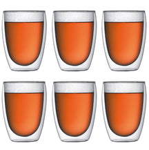Bodum Double-walled Coffee and Tea Glasses Pavina - Patented Valve - 350 ml - 6 Pieces