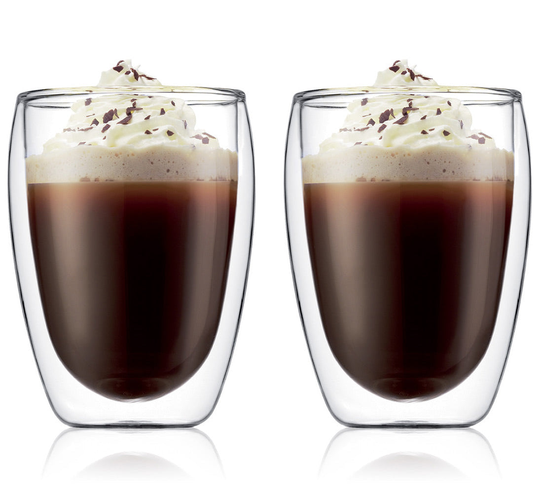 Bodum Double-walled Coffee and Tea Glasses Pavina Patented Valve