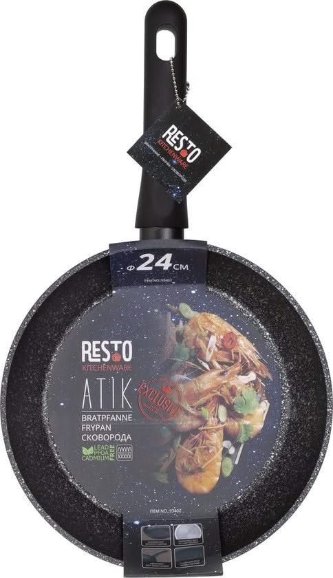 Resto Kitchenware Frying pan set Atik ø 22 + 24 + 26 + 28 cm - Induction and all others heat sources