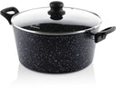 Westinghouse Cooking pan Black Marble - ø 28 cm / 8.5 liters - standard non-stick coating