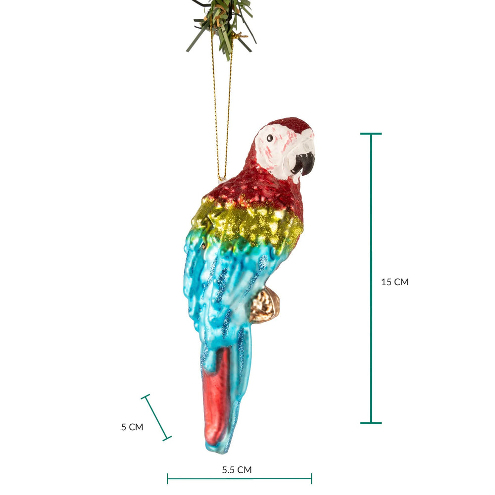 Nordic Light Christmas Ball Parrot 15 cm