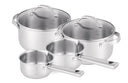 Beka Cookware Set Cicla 4-Piece - without non-stick coating - suitable for all heat sources (Cooking pots & Sauce pans)