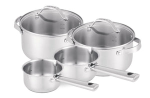 Beka Cookware Set Cicla 4-Piece - without non-stick coating - suitable for all heat sources (Cooking pots & Sauce pans)
