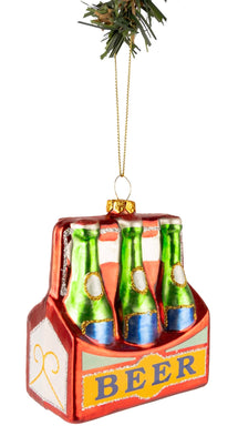 Nordic Light Christmas Ball Six Pack Beer 11 cm