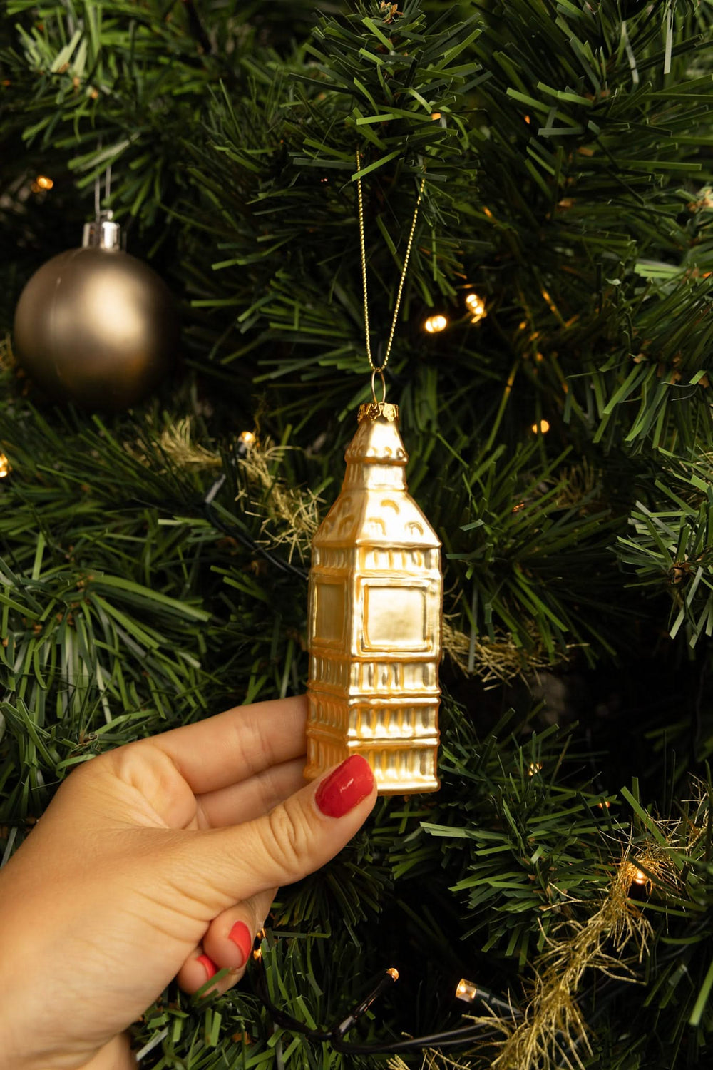 Nordic Light Christmas ball Big Ben 12 cm