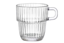 Bormioli Rocco Tea Glasses - Coffee Cups with Handle - Stackable - Barshine 250 ml - 6 pieces