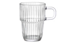 Bormioli Rocco Latte Macchiato Glasses - Irish Coffee Glasses - Coffee Cups with Handle - Stackable - Barshine 315 ml - 6 pieces
