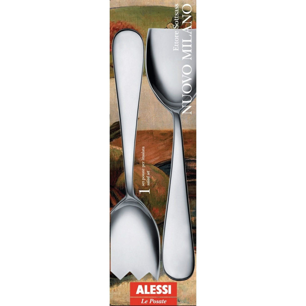 Alessi Salad cutlery Nuovo Milano - 5180/14 - by Ettore Sottsass