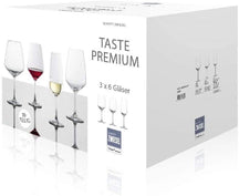 Schott Zwiesel Wine glass set (champagne glasses. white wine glasses & red wine glasses) Taste - 18 piece set