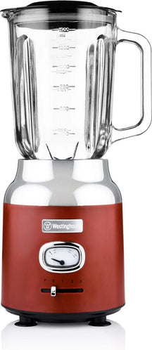 Westinghouse Retro Kettle + Toaster 2 Slots + Blender - Red