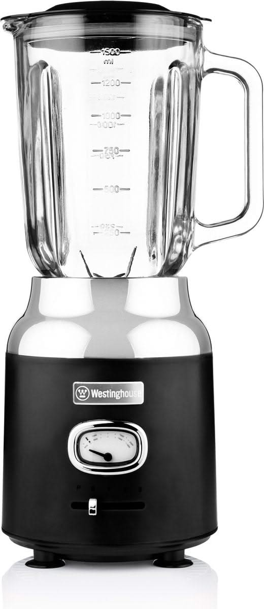 Westinghouse Retro Kettle + Toaster 4 Slots + Blender - Black