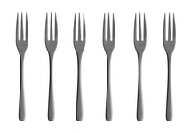 Sambonet Pastry Forks Taste Black 6 Pieces