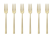 Sambonet Pastry Forks Rock Champagne 6 Pieces