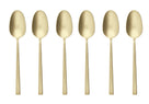 Sambonet Coffee spoons Rock Champagne 6 Pieces