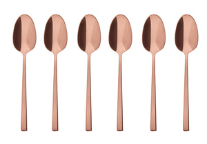 Sambonet Coffee Spoons Rock Copper 6 Pieces