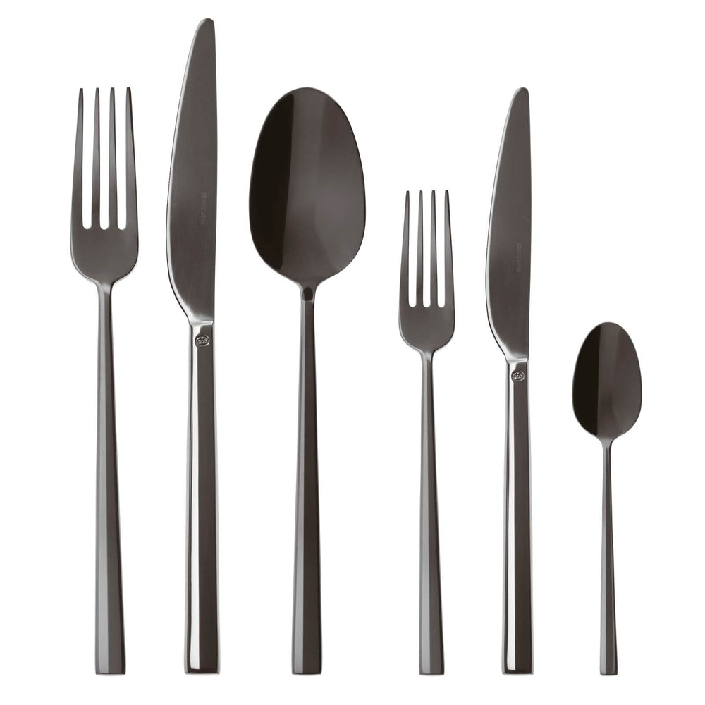 Sambonet Cutlery set Rock - Black - 36 pieces / 6 persons