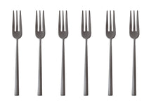 Sambonet Pastry Forks Rock Black 6 Pieces