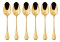 Sambonet Coffee spoons Royal Gold 6 Pieces