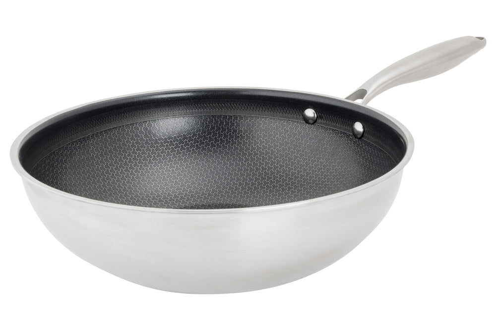 Cookinglife Wok Pan HexaCook ø 28 cm - NON STICK - ceramic non-stick coating - PFAS-free - suitable for all heat sources