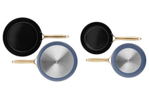 Cookinglife Frying Pan Set Style Blue - ø 24 & 28 cm - ceramic non-stick coating - suitable for all heat sources