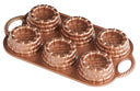 Nordic Ware bake form Shortcake Basket Bundt Copper - 6 pieces