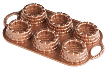 Nordic Ware bake form Shortcake Basket Bundt Copper - 6 pieces